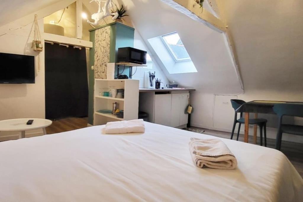 La Cabane - Petit Studio Mansarde - Plage 50M - Rue Gratuite 생말로 외부 사진